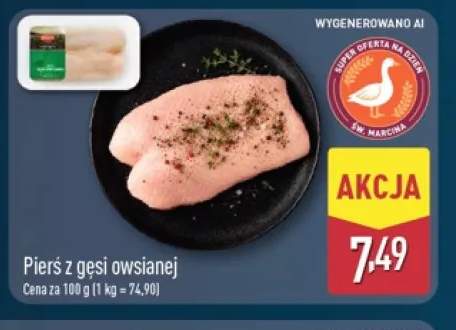 Pierś z gęsi owsianej