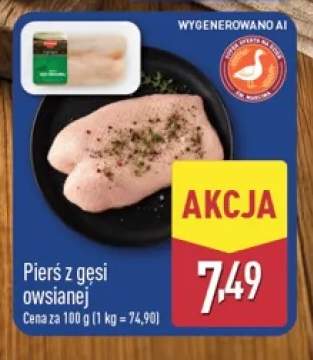 Pierś z gęsi owsianej