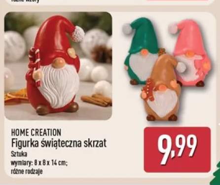 Figurka świąteczna skrzat Home Creation
