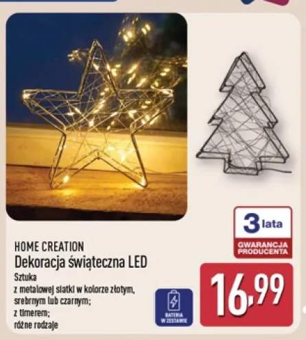 Dekoracja świąteczna LED Home Creation