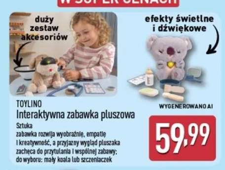 Interaktywna zabawka pluszowa mały koala Toylino +1 wariant