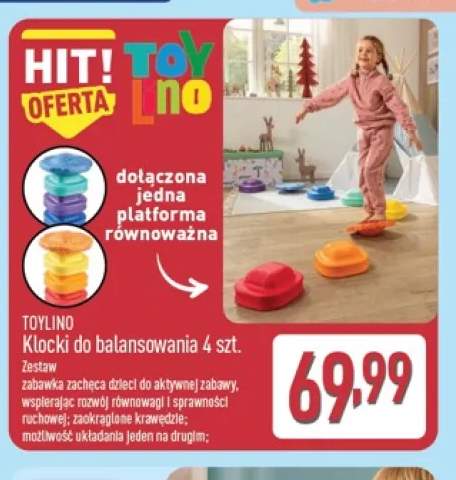 Klocki do balansowania 4 szt. Toylino