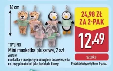 Mini maskotka pluszowa 2-pak Toylino