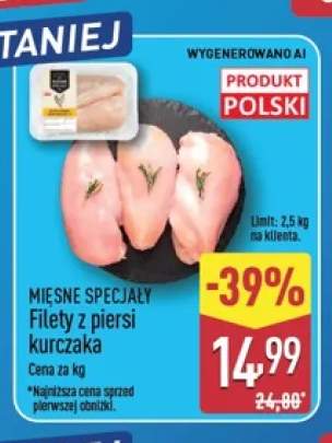 Filety z piersi kurczaka Mięsne Specjały