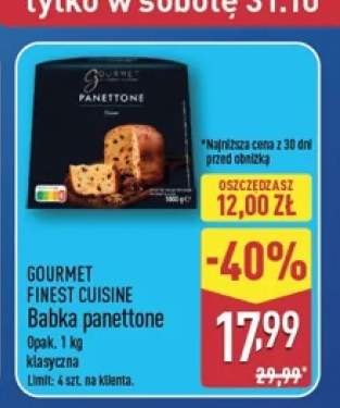 Babka panettone klasyczna Gourmet Finest Cuisine