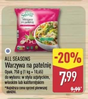 Warzywa na patelnię w stylu azjatyckim All Seasons +2 warianty