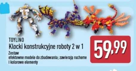 Klocki konstrukcyjne roboty 2 w 1 Toylino