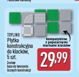 Płytka konstrukcyjna do klocków 5 szt. Toylino
