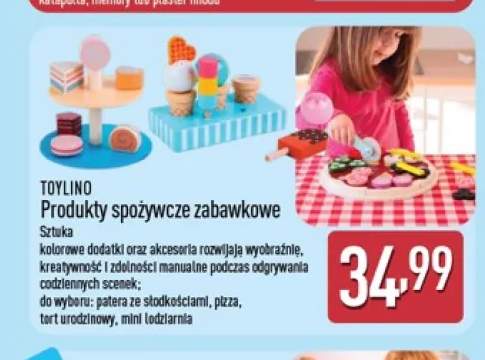 Produkty spożywcze zabawkowe Toylino pizza +3 warianty