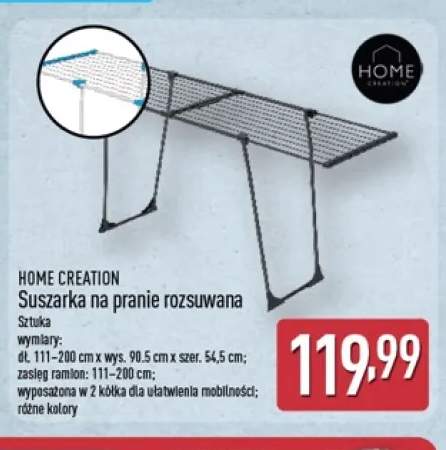 Suszarka na pranie rozsuwana Home Creation