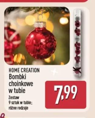 Bombki choinkowe w tubie Home Creation