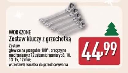 Zestaw kluczy z grzechotką Workzone