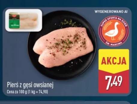 Pierś z gęsi owsianej