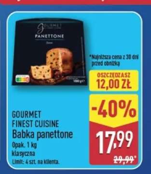 Babka panettone klasyczna Gourmet Finest Cuisine