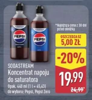 Koncentrat napoju do saturatora Pepsi Zero SodaStream +1 wariant