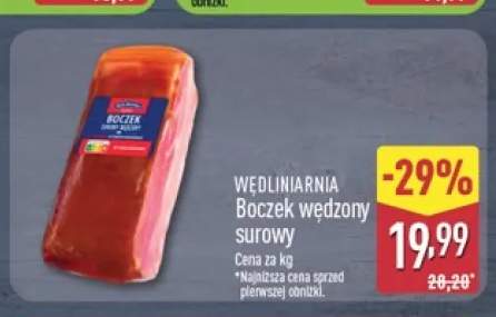 Boczek wędzony surowy Wędliniarnia
