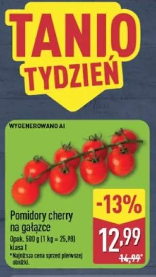 Pomidory cherry na gałązce