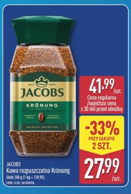Kawa rozpuszczalna Krönung Jacobs
