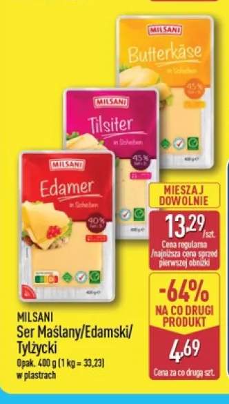 Ser tylżycki w plastrach Milsani +2 warianty