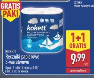 Ręczniki papierowe 3-warstwowe 2-pak Kokett