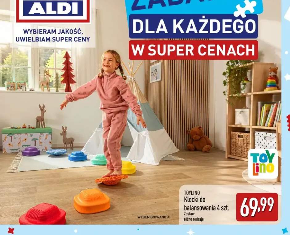 Klocki do balansowania 4 szt. Toylino
