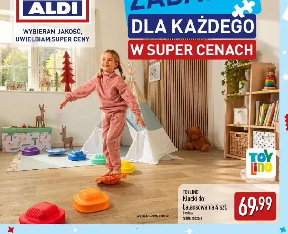 Klocki do balansowania 4 szt. Toylino