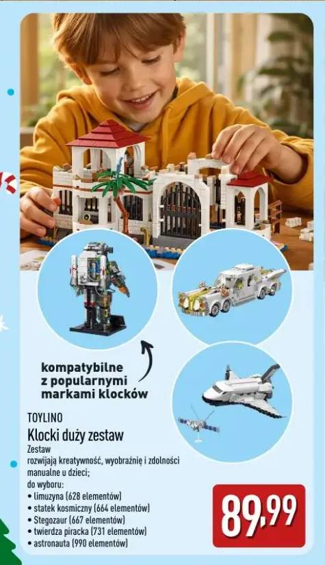 Klocki duży zestaw limuzyna Toylino +4 warianty