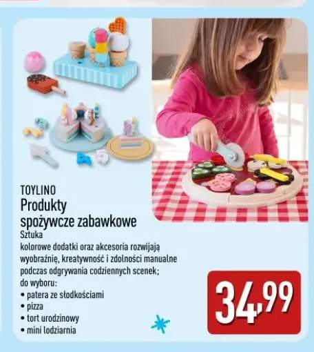 Produkty spożywcze zabawkowe patera ze słodkościami Toylino +3 warianty
