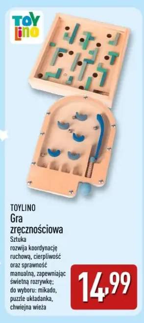 Gra zręcznościowa Toylino puzzle układanka +2 warianty