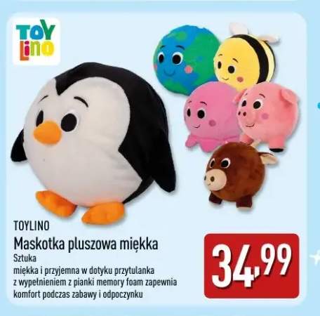 Maskotka pluszowa miękka Toylino