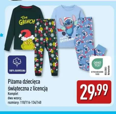 Piżama dziecięca świąteczna z licencją