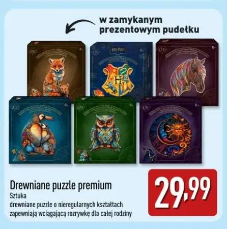 Drewniane puzzle premium