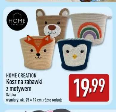 Kosz na zabawki z motywem Home Creation