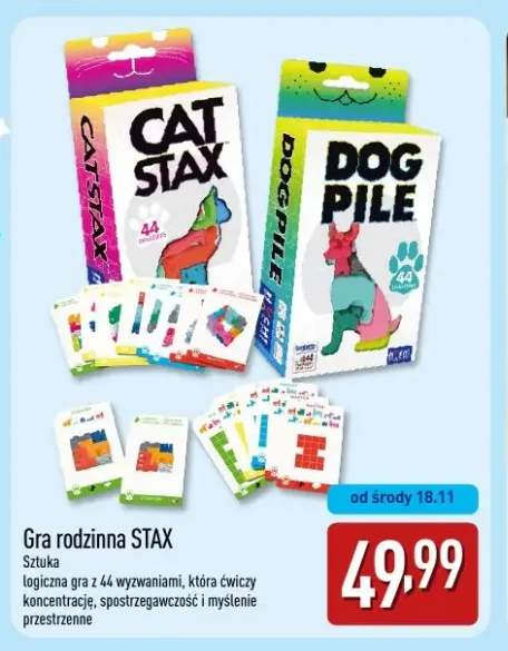 Gra rodzinna Cat Stax +1 wariant
