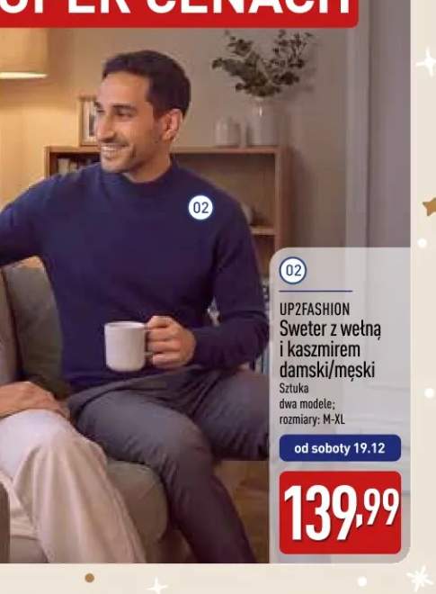 Sweter z wełną i kaszmirem damski UP2FASHION +1 wariant
