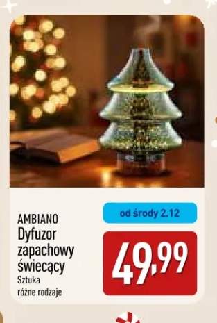 Dyfuzor zapachowy świecący Ambiano