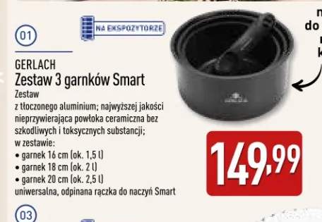 Zestaw 3 garnków Smart Gerlach
