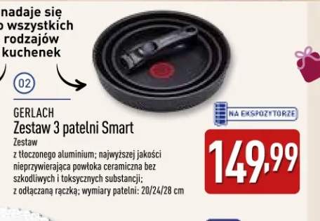 Zestaw 3 patelni Smart Gerlach