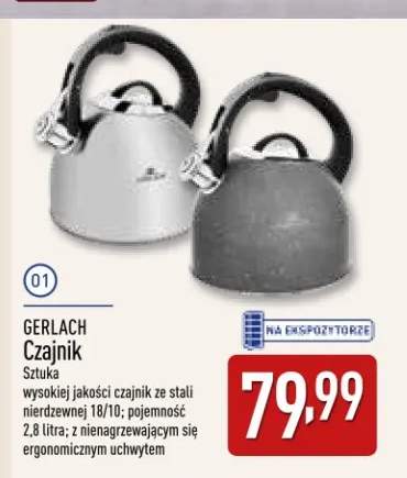 Czajnik ze stali nierdzewnej 2,8 l Gerlach
