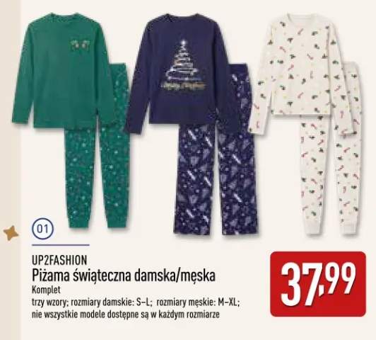 Piżama świąteczna damska UP2FASHION +1 wariant