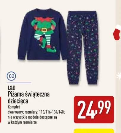 Piżama świąteczna dziecięca L & D