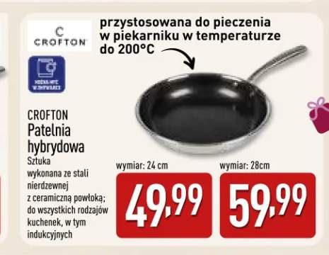 Patelnia hybrydowa 24 cm Crofton +1 wariant