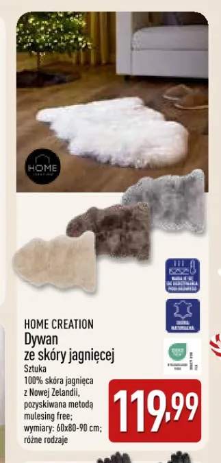 Dywan ze skóry jagnięcej Home Creation