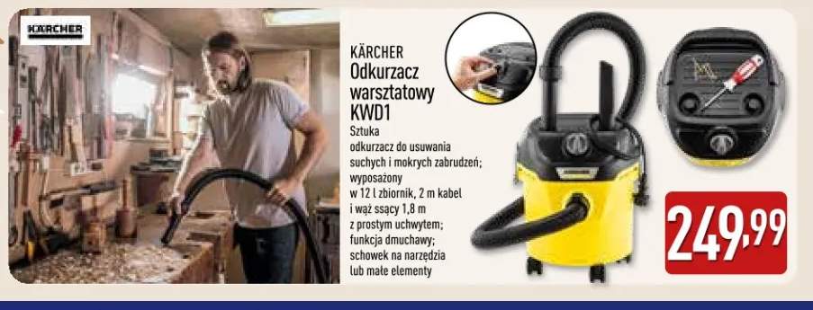 Odkurzacz warsztatowy KWD1 Kärcher