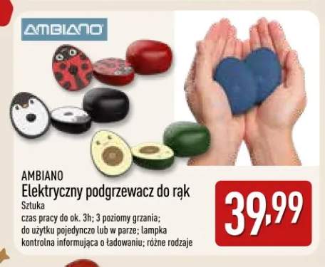 Elektryczny podgrzewacz do rąk Ambiano