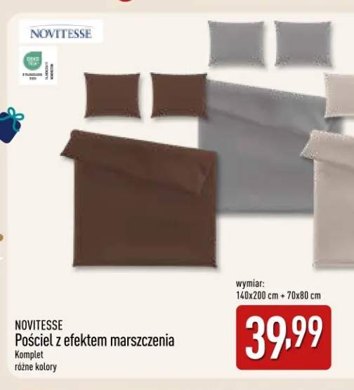 Pościel z efektem marszczenia 140x200 cm Novitesse