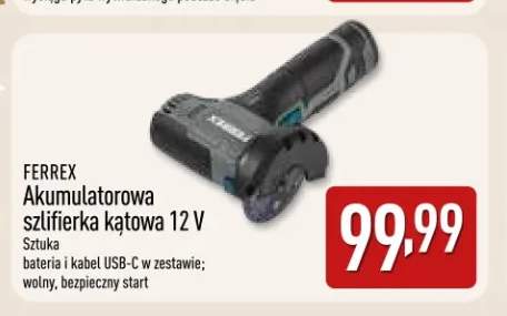 Akumulatorowa szlifierka kątowa Ferrex