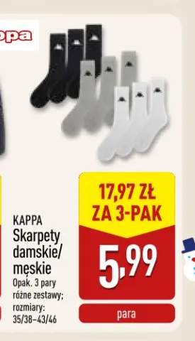 Skarpety damskie Kappa 3-pak +1 wariant