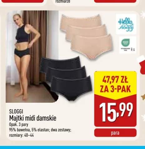 Majtki midi damskie Sloggi 3-pak