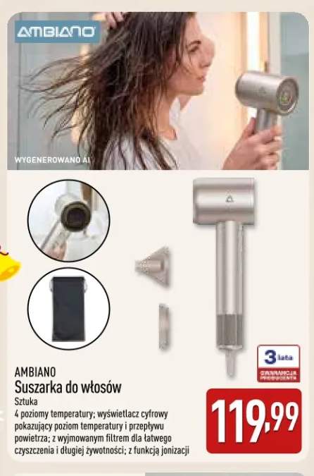 Suszarka do włosów Ambiano